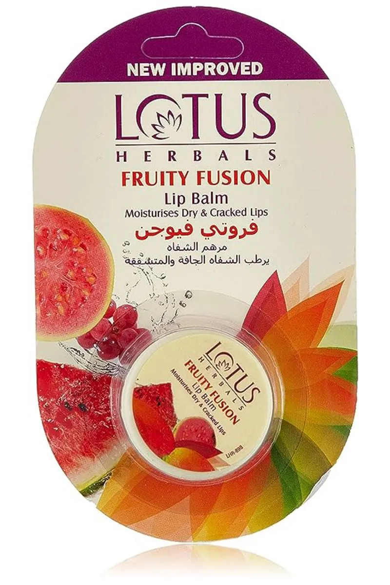 Lotus Herbals Fruity Fusion Lip Balm For Dry & Cracked Skin (Fruit Fusion)