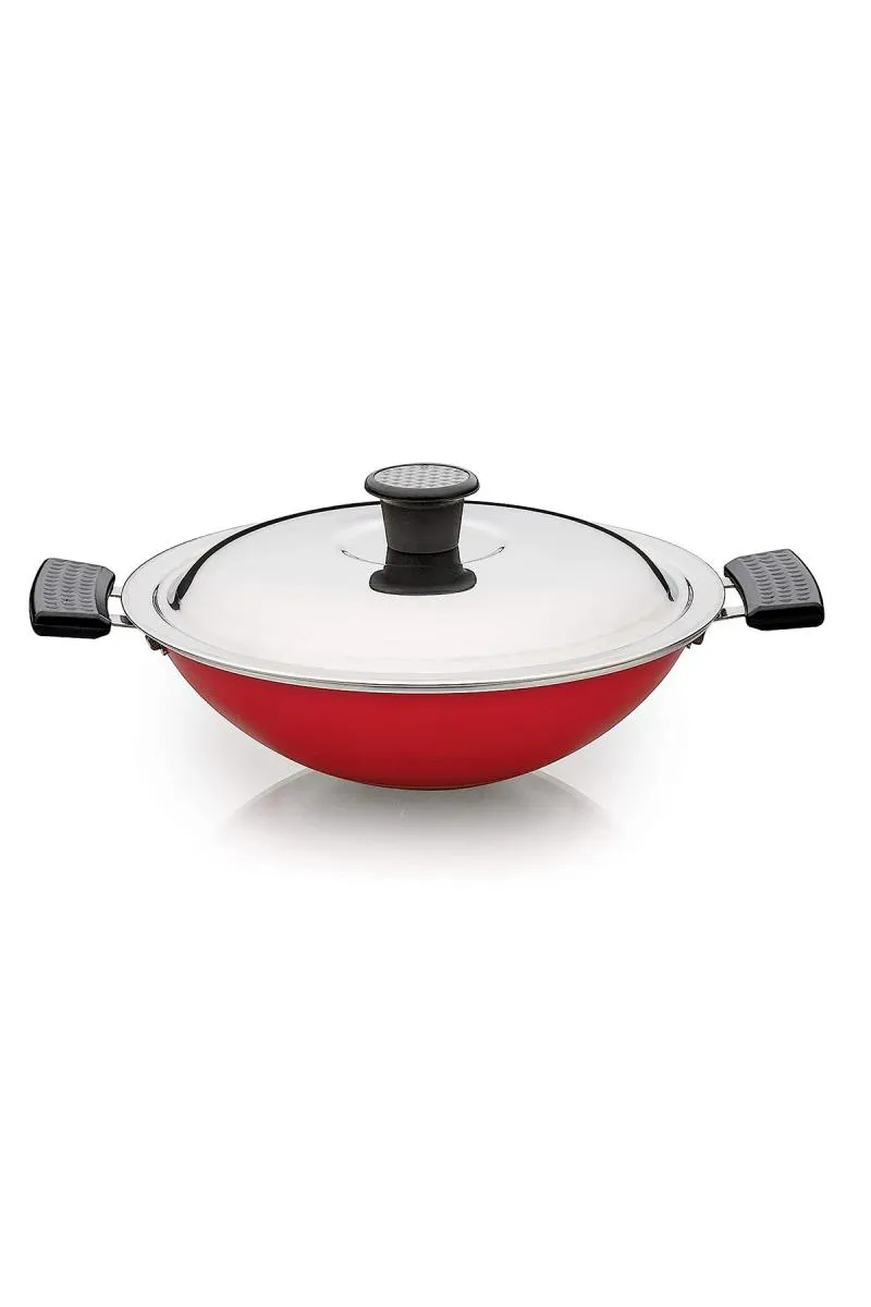 Sowbaghya Aluminium Non Stick  Appakadai with Stainless Steel Lid -  22 CM