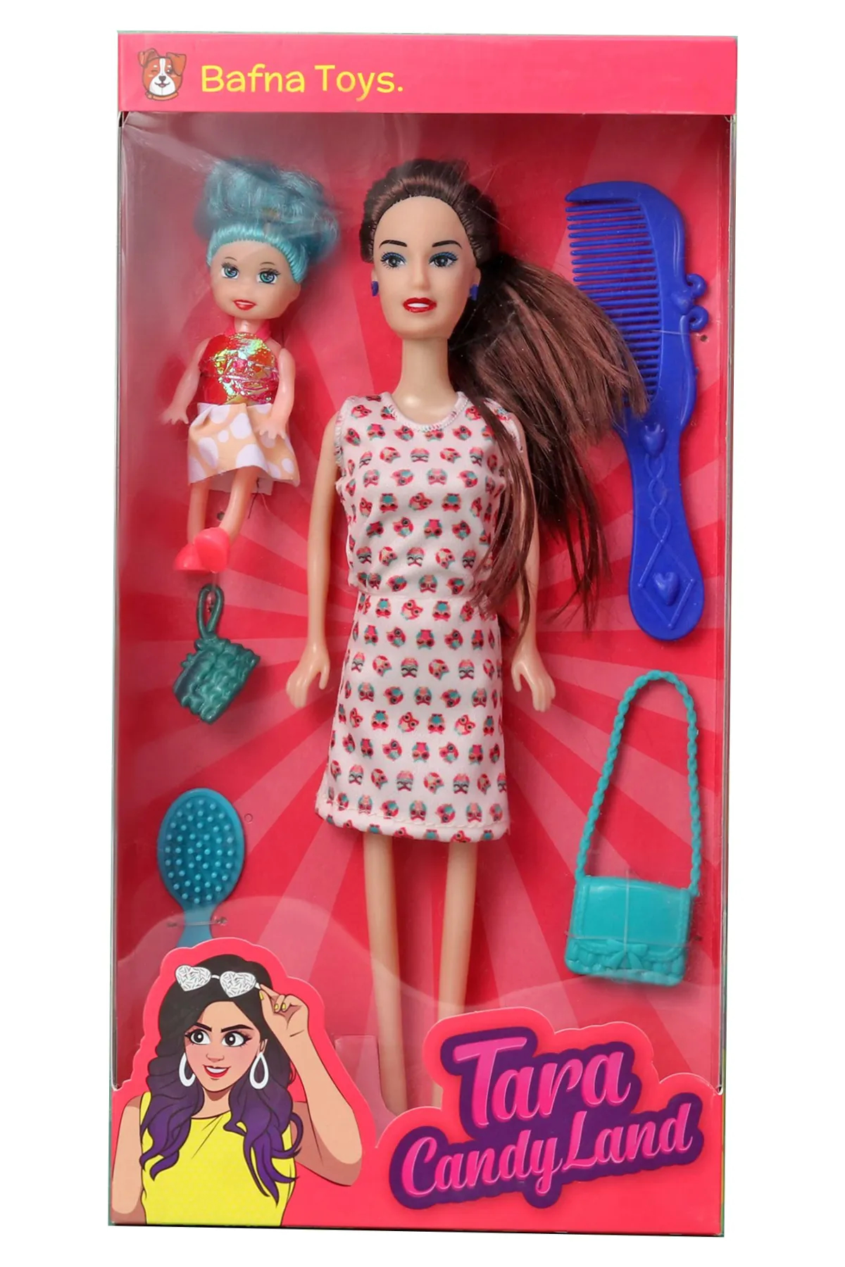 Beautiful Tara Candy Land Doll with Accessories (Color May Vary)