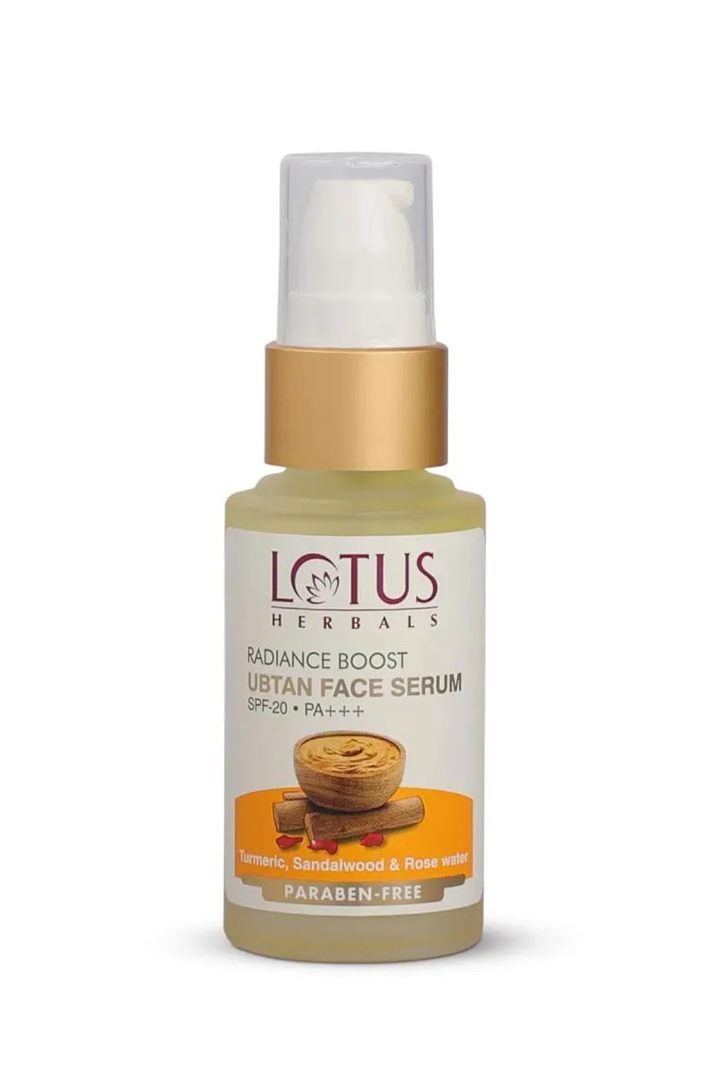Lotus Herbals Radiance Boost Ubtan Face Serum With SPF 20 PA+++ - 30ml 