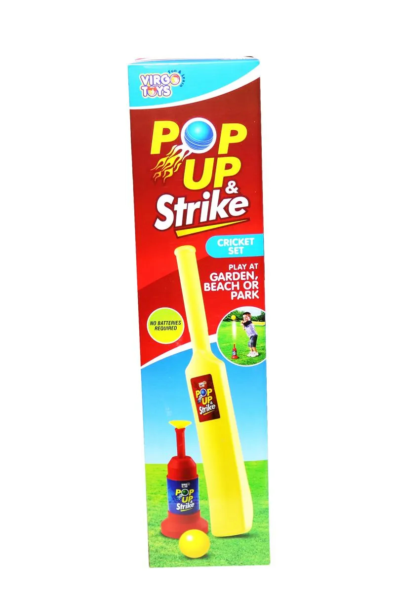 Pop-Up and Strike Cricket Set For Kids (Multicolor)