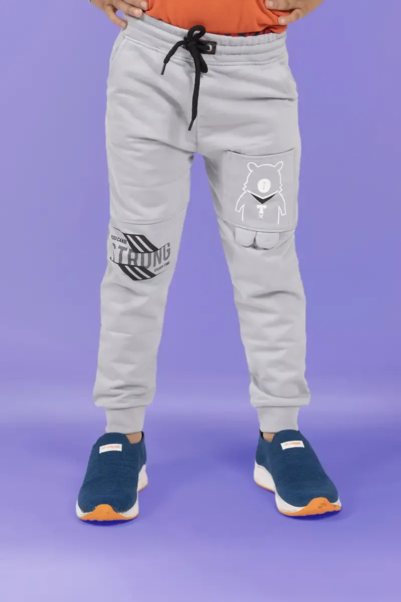 Boy's Polycotton Printed Track Pant