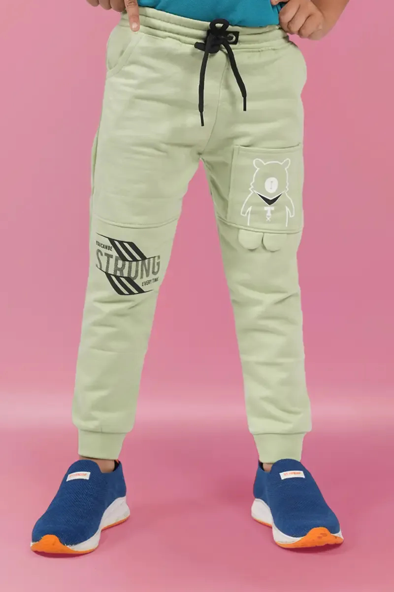 Boy's Polycotton Printed Track Pant