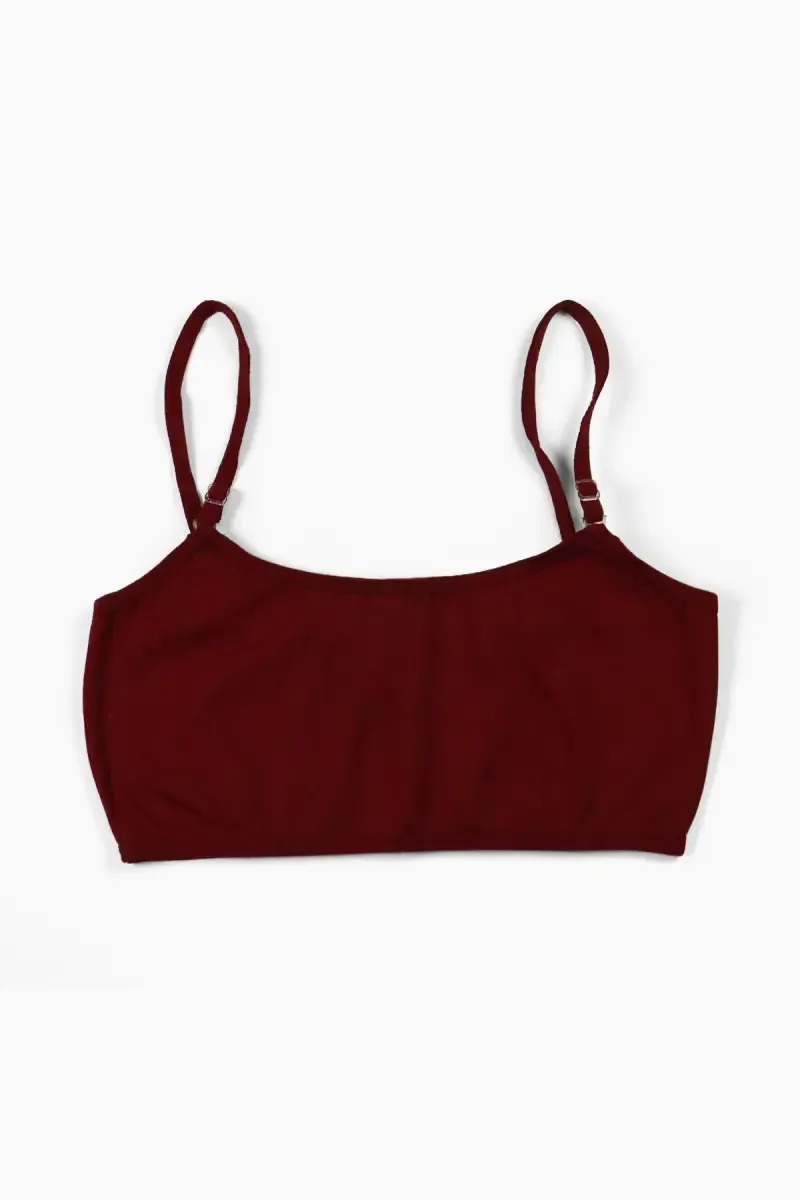 Cotton Blend Non Padded Sports Bra for Women