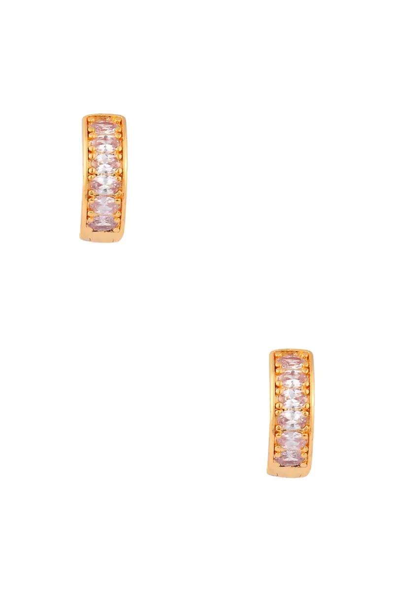 Dazzling Gold Plated Hoop Earrings for Women