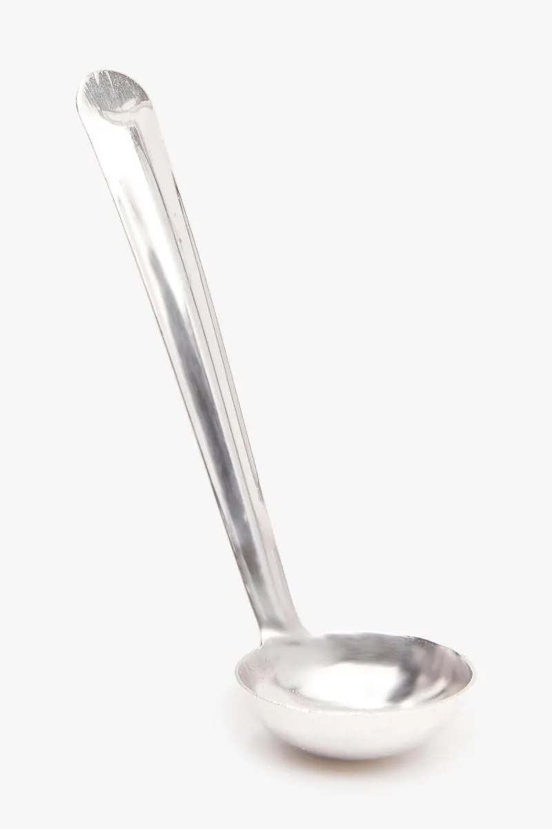 Stainless Steel Ghee Spoon, Silver - 16 cm