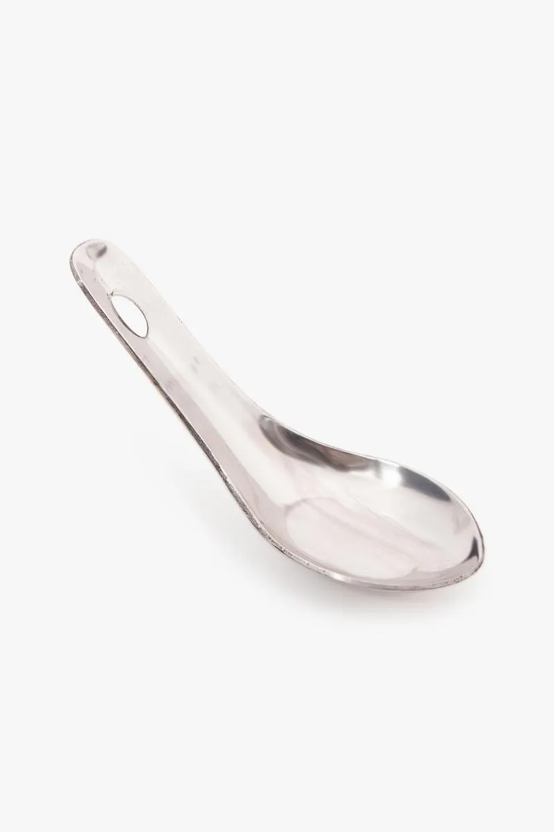 Stainless Steel Soup Spoon, Silver - 12 cm