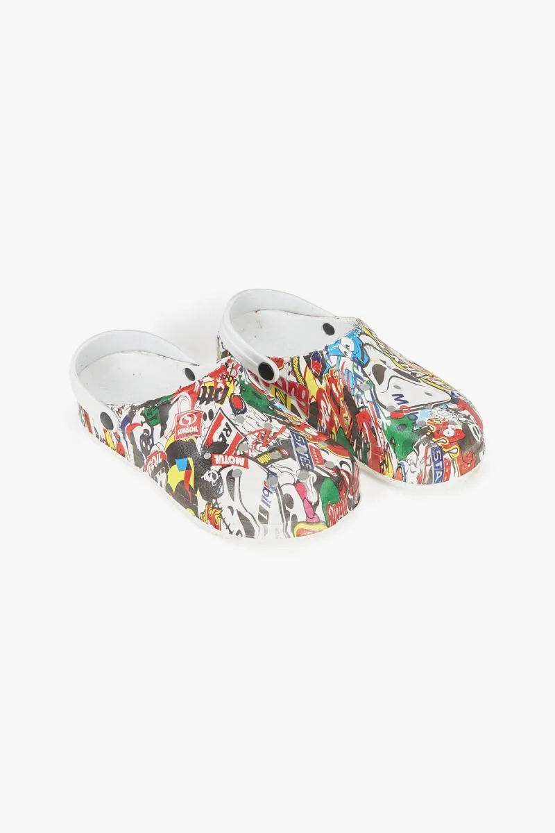 Men's Casual Printed Clogs