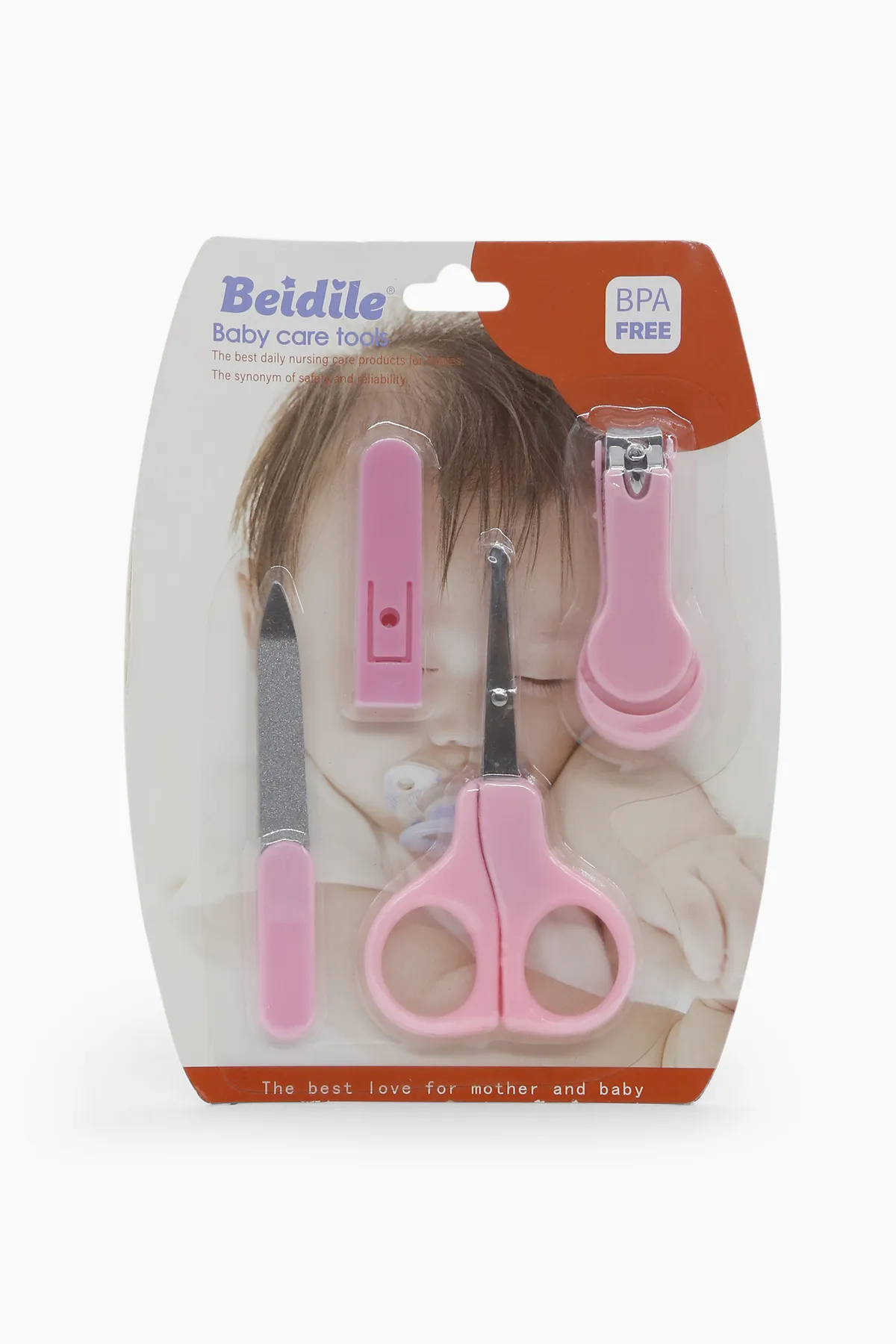 Mommas Baby Nail Care Tool Kit (Pink)- 4 Piece
