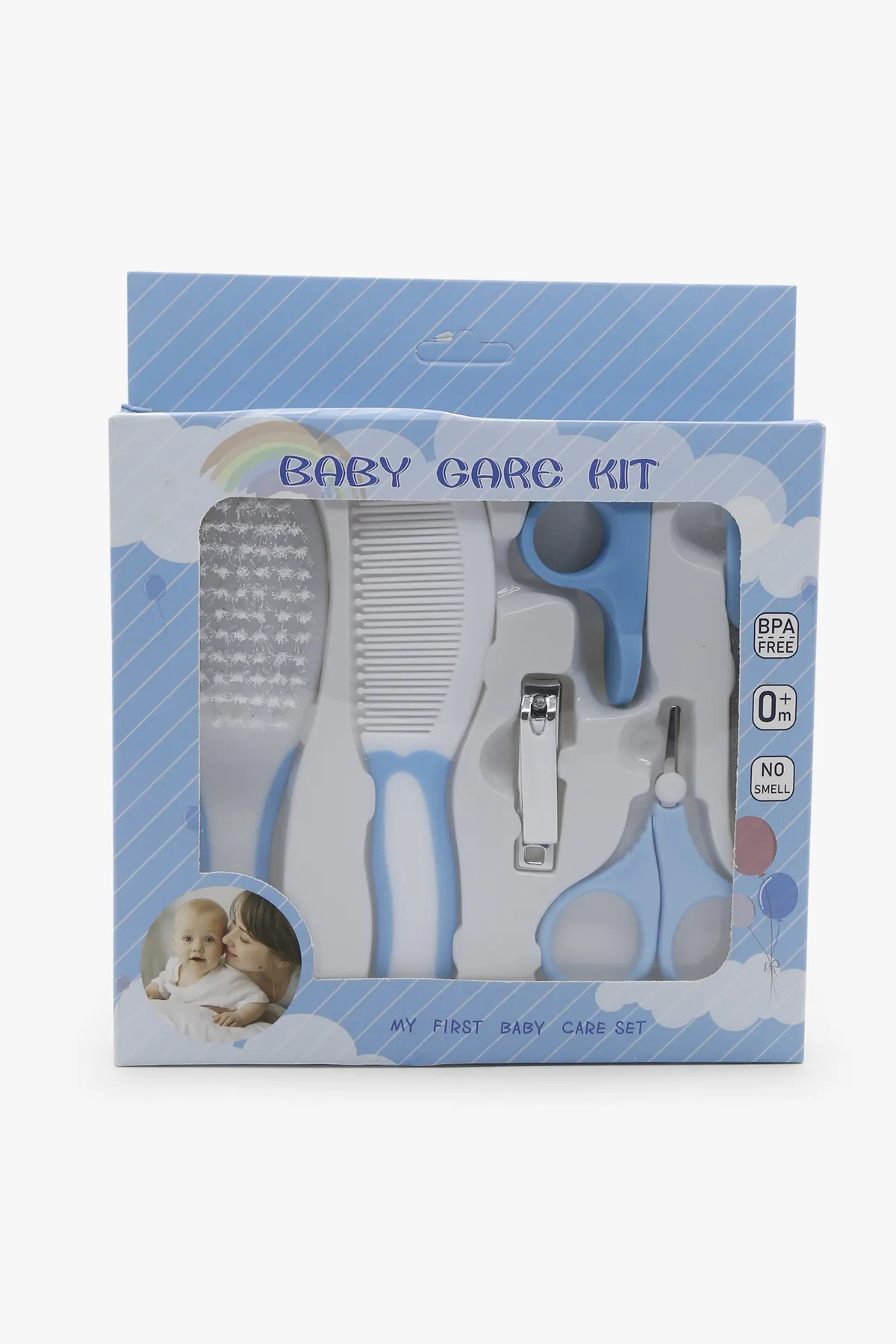 Mommas Baby Care Grooming Kit Pack (Blue)- 6 Piece