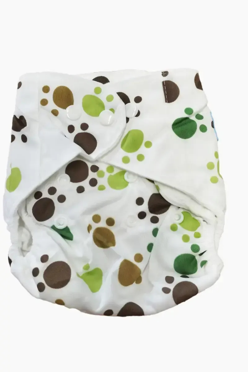 Reusable Printed Design Baby Diapers - Pack of 1