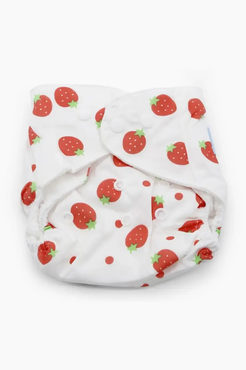 Reusable Baby Diaper with Printed Design