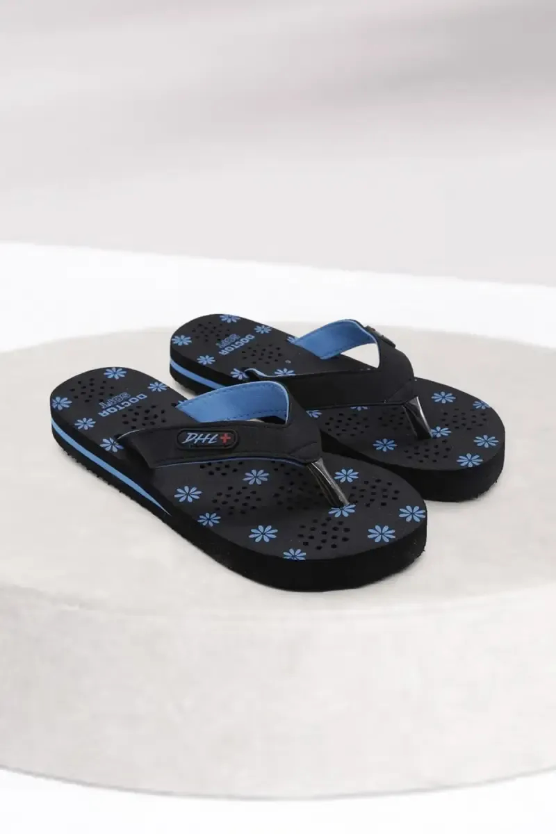 Floral Printed Soft Doctor Slippers for Women