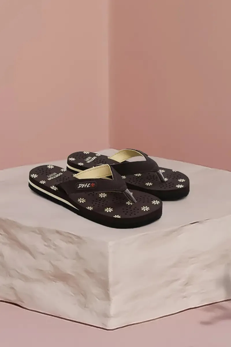 Floral Printed Soft Doctor Slippers for Women