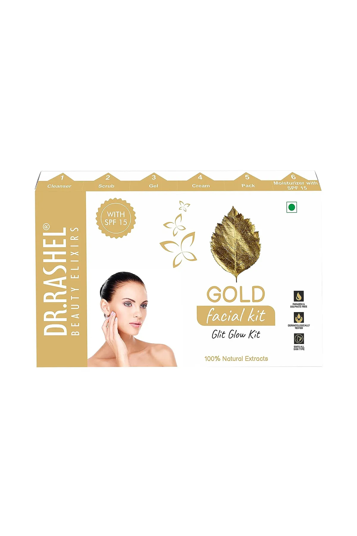 DR.RASHEL Glit Glow Gold Facial Kit - 140g 