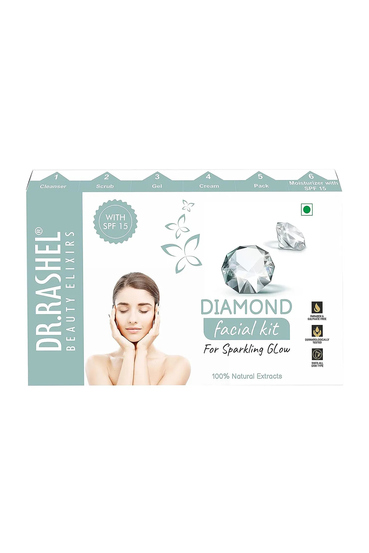 DR.RASHEL Diamond Facial Kit for Sparking Glow - 140g 