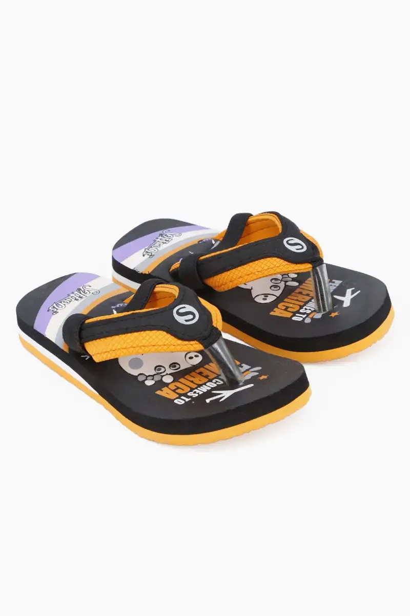 Casual Cartoon Printed Flip Flops for Kids