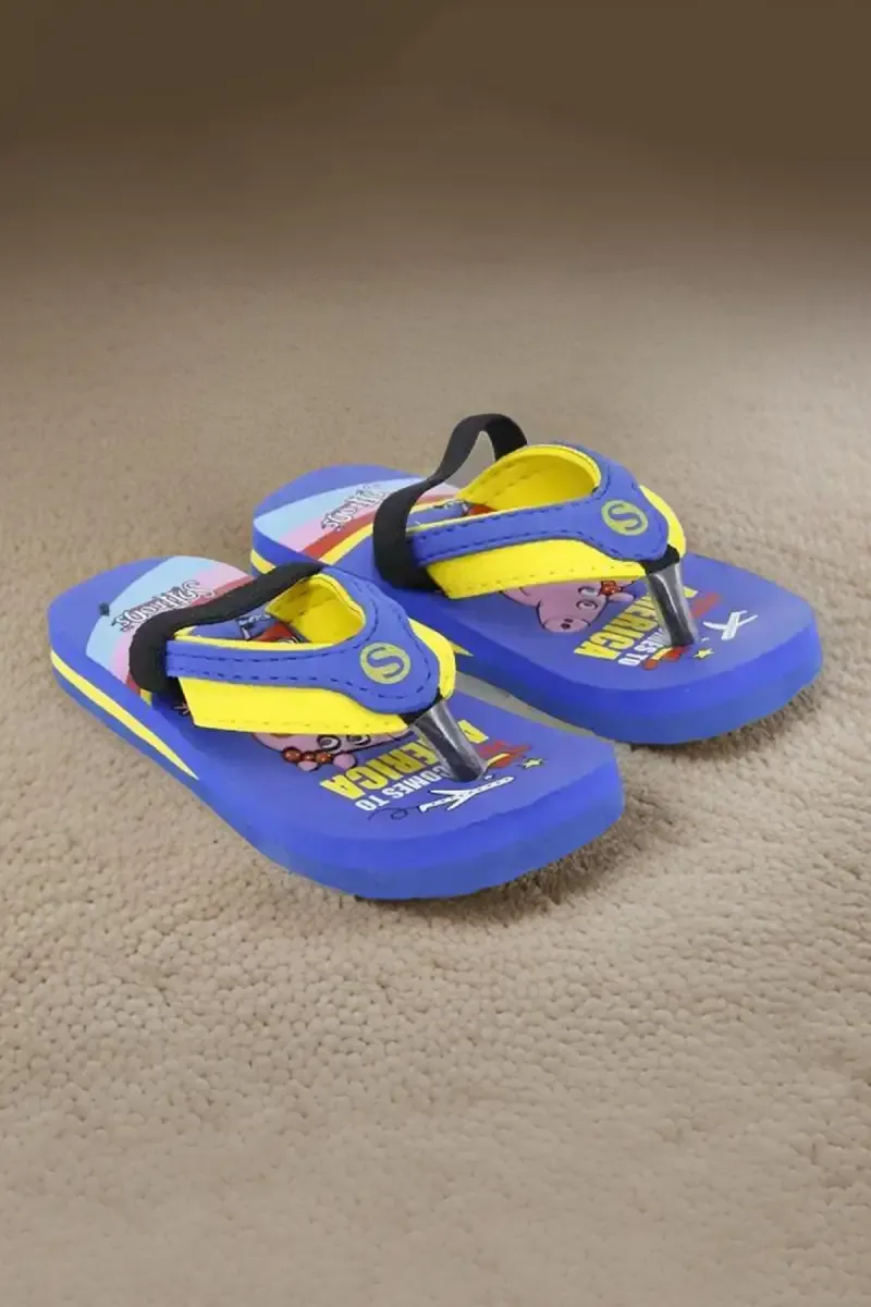 Casual Cartoon Printed Flip Flops for Kids