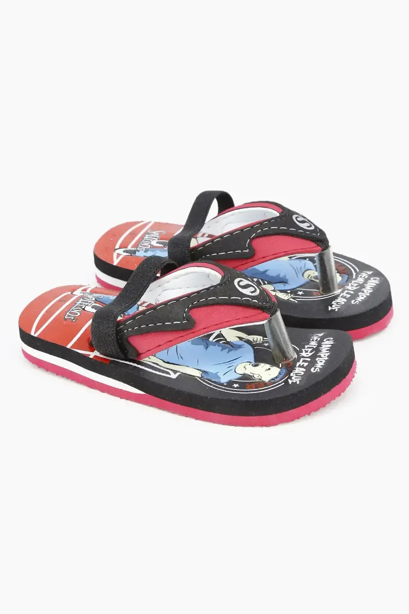 Comfortable Cartoon Printed Flip Flops For Kids