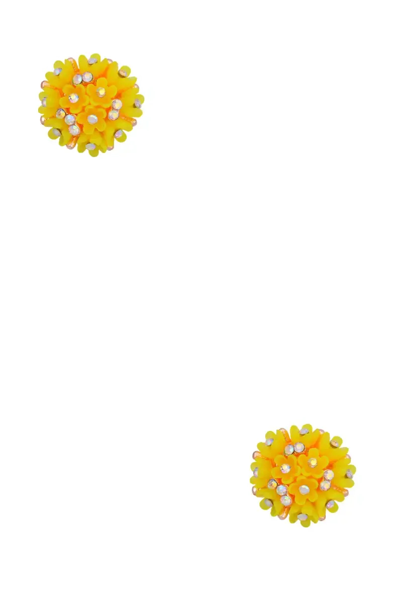 Rose Gold Floral Design Stud Earrings for Girls & Women