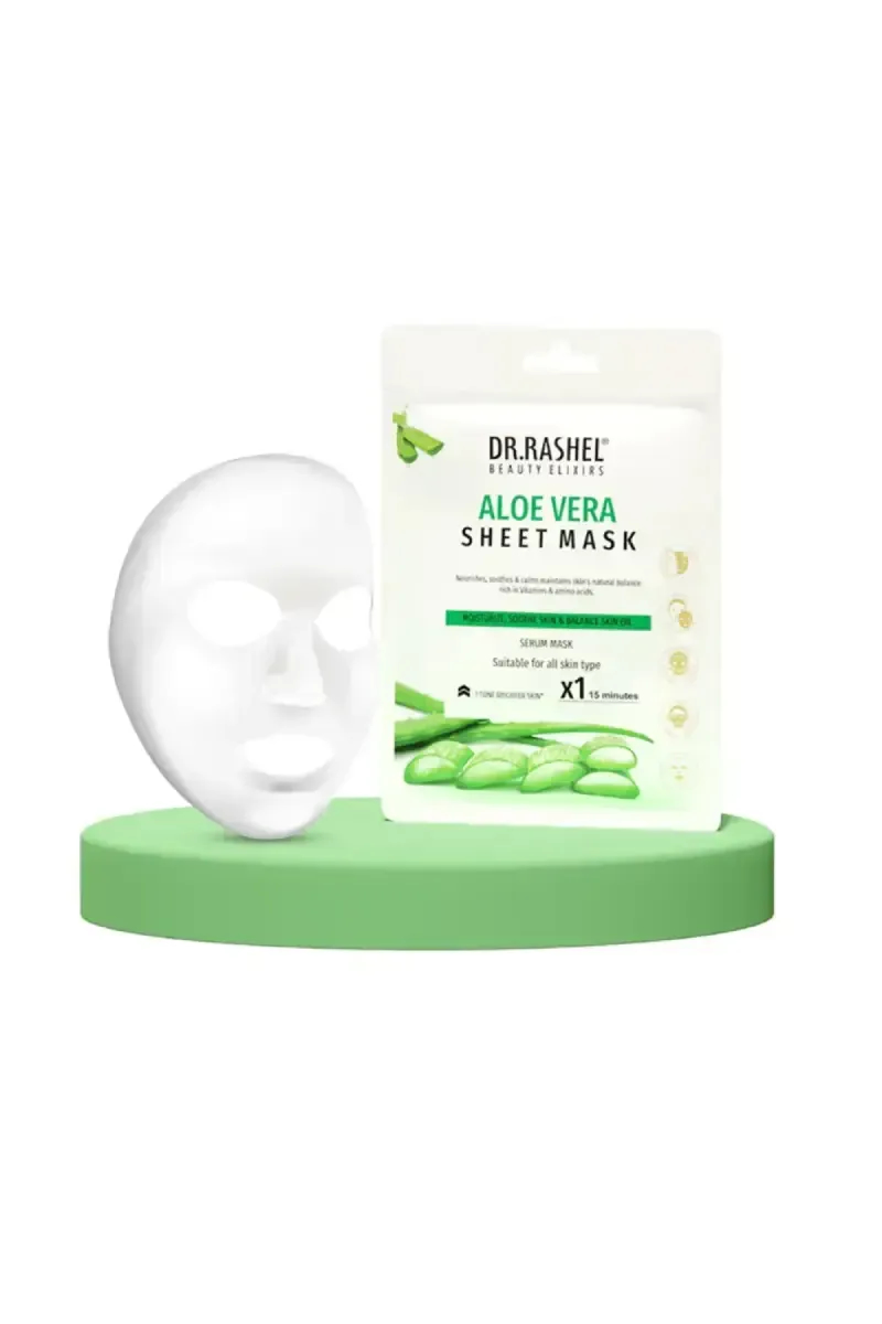 DR.RASHEL Aloe Vera Sheet Face Mask with Serum- 20g