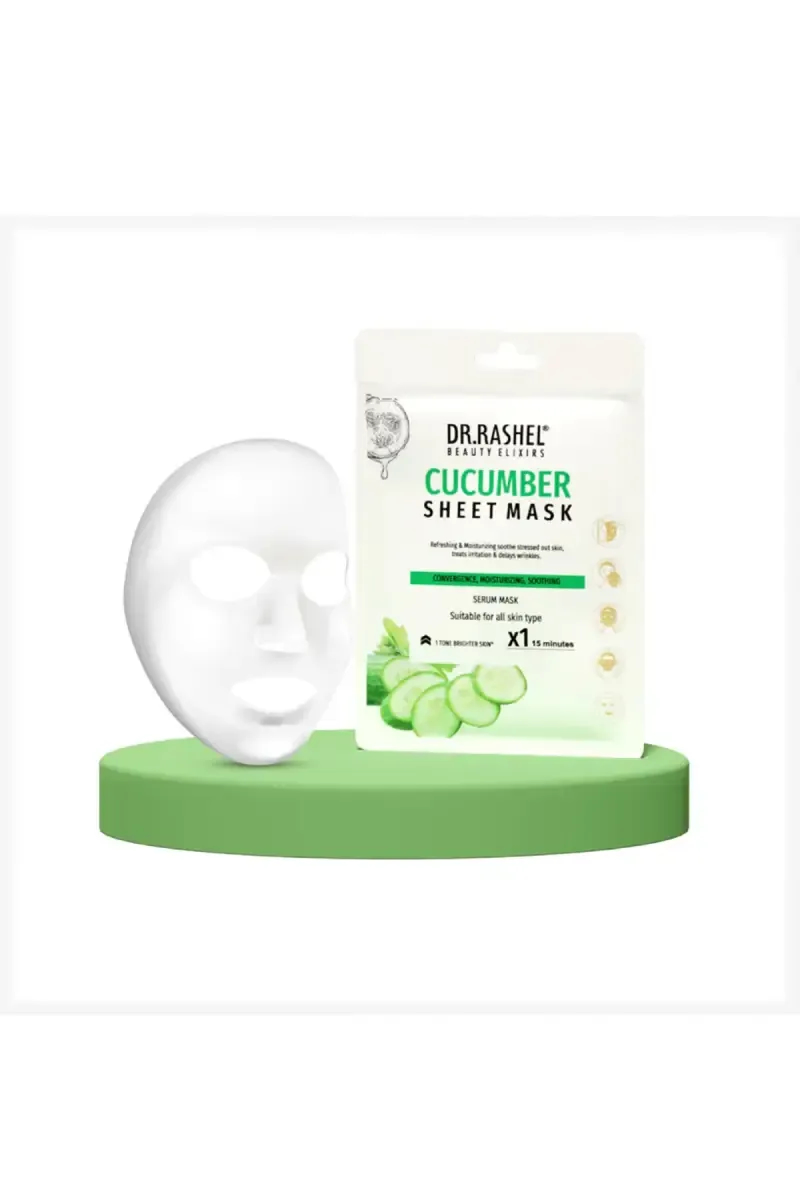 DR.RASHEL Cucumber Sheet Mask with Serum- 20g