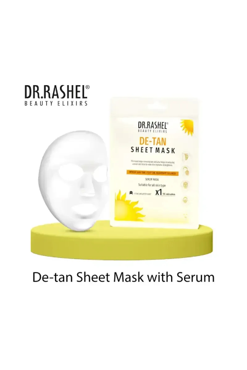 DR.RASHEL De Tan Sheet Face Mask with Serum- 20g