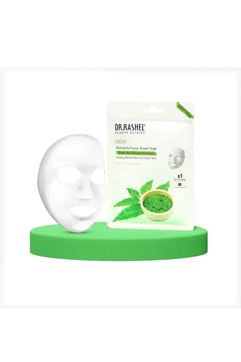 DR.RASHEL Neem Sheet Face Mask with Serum- 20g