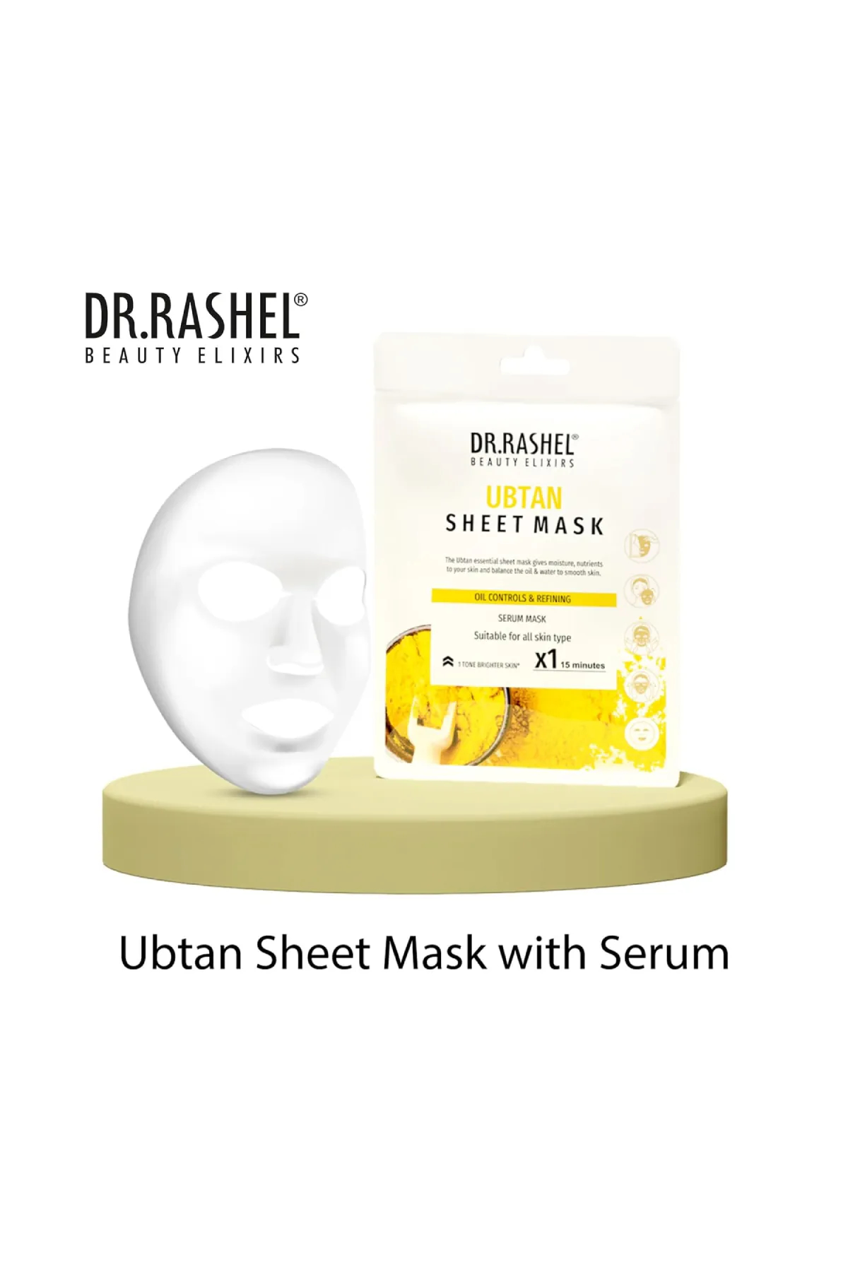 DR.RASHEL Ubtan Sheet Mask with Serum - 20g 