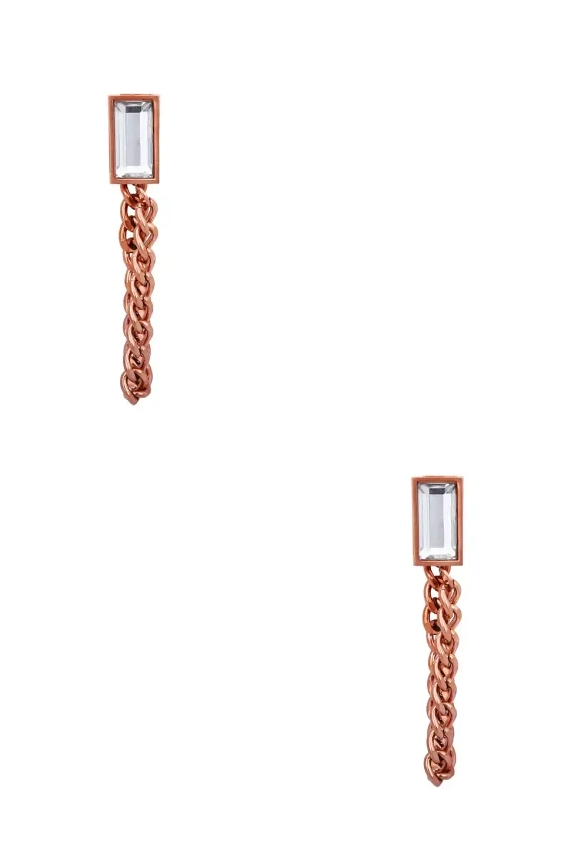 Elegant Gold Chain Dangle Earrings for Girls & Women