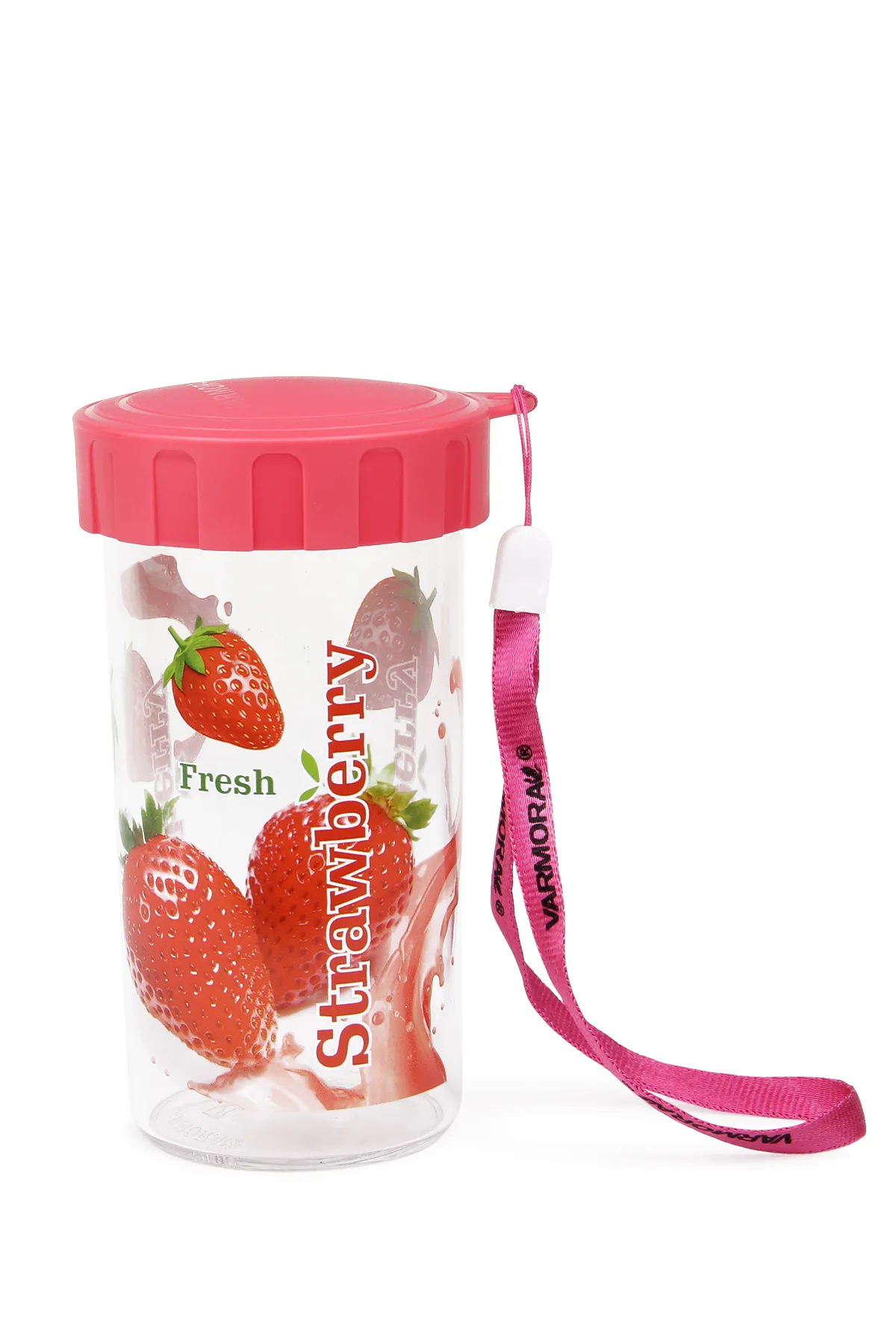 Varmora Plastic Printed Sparkle Buddy Leak Proof Juice Bottle - 450 ML