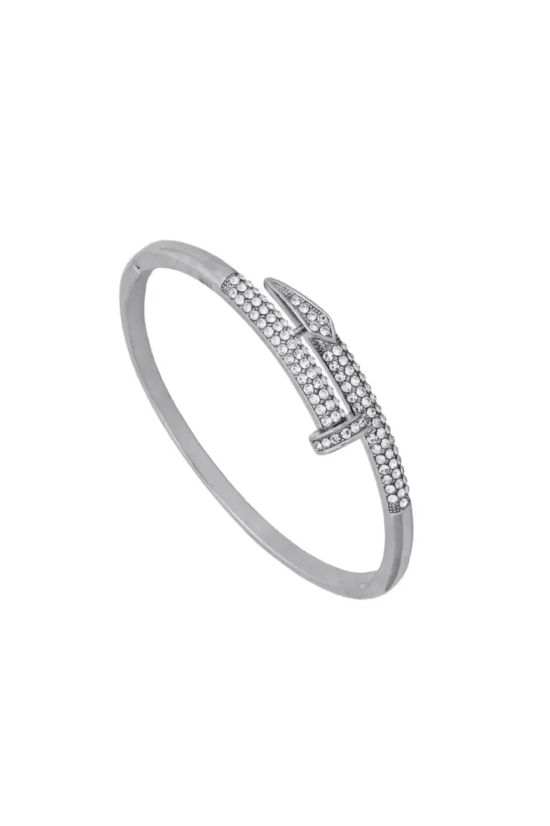 Silver Plated White Zircon Bracelet for Women