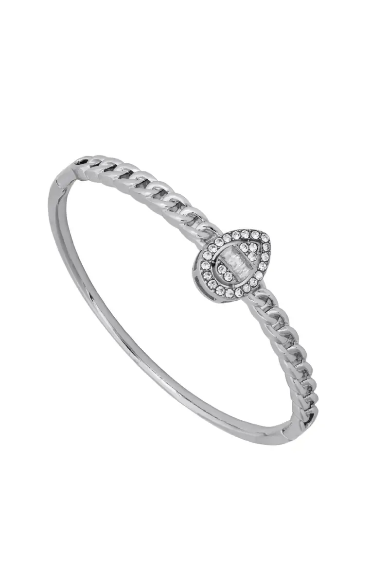 Silver Plated White Zircon Stones Bracelet for Women