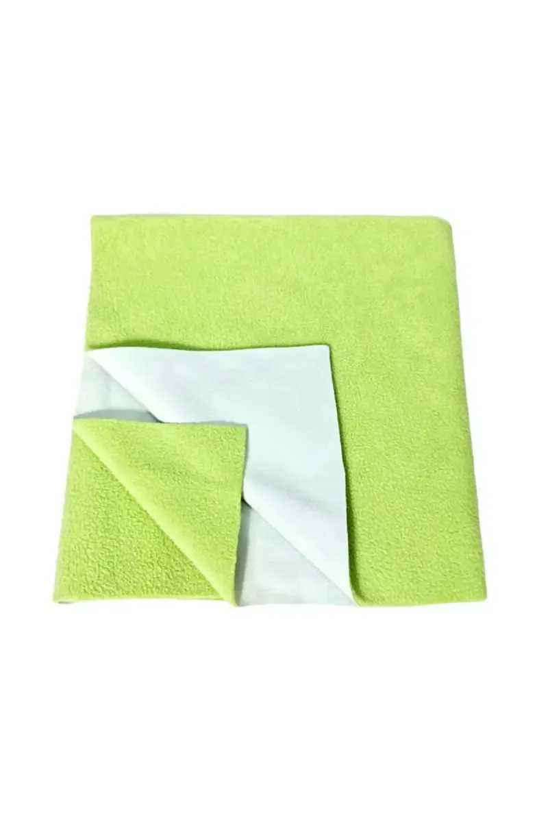 Brandonn Baby Cotton Solid Waterproof Sheet Pack of 1 (Green) 