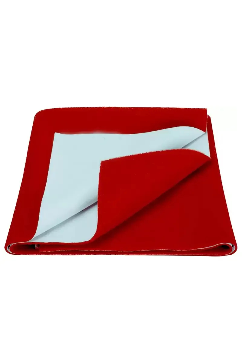 Baby Zone Polycotton Baby Bed Protecting Mat - Pack of 1 Small (Maroon)