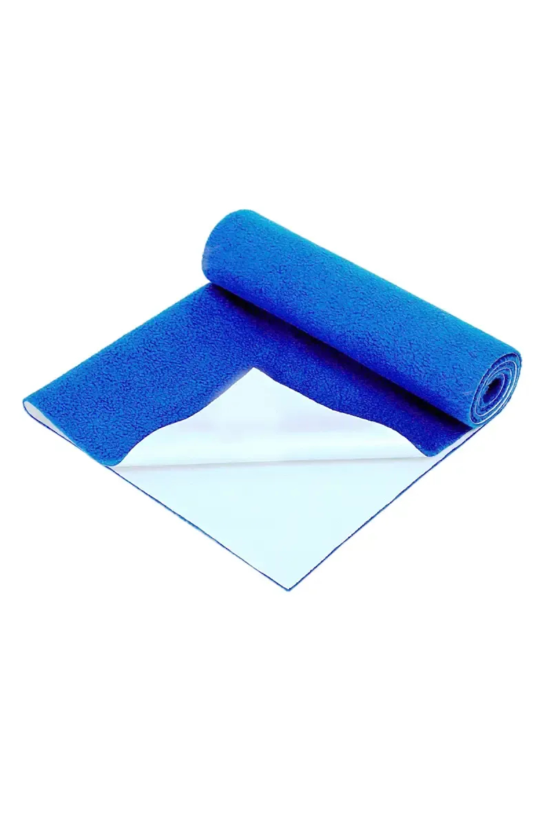 Baby Zone Polycotton Baby Bed Protecting Mat - Pack of 1 Large (Royal Blue)