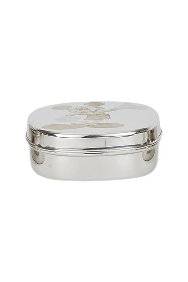 Zion Stainless Steel Mickey Printed Lunch Box - 450 ML