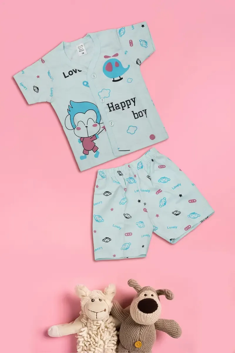 Printed Shirt with Shorts for Just Born