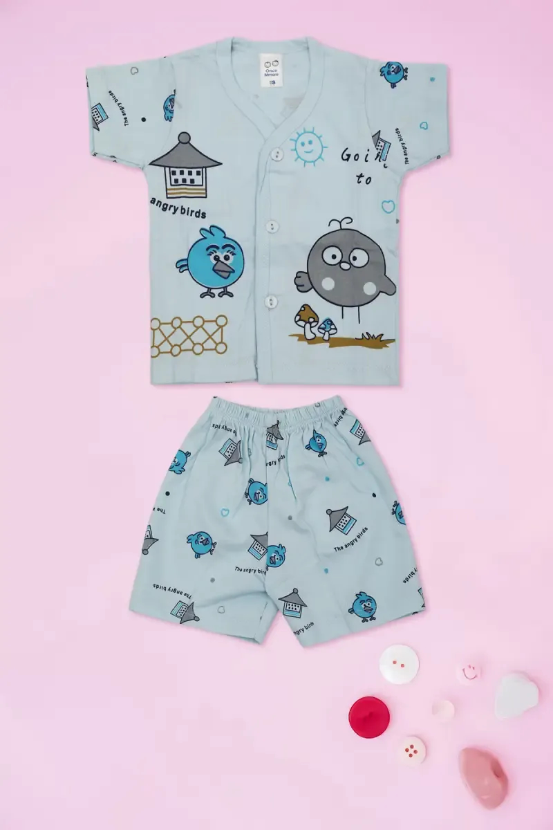 Cotton Shirt with Shorts for Just Born