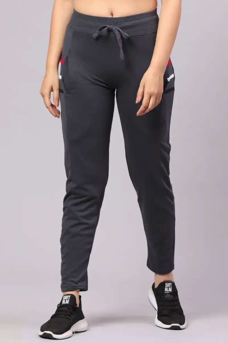 Cotton Blend Track Pant for Women