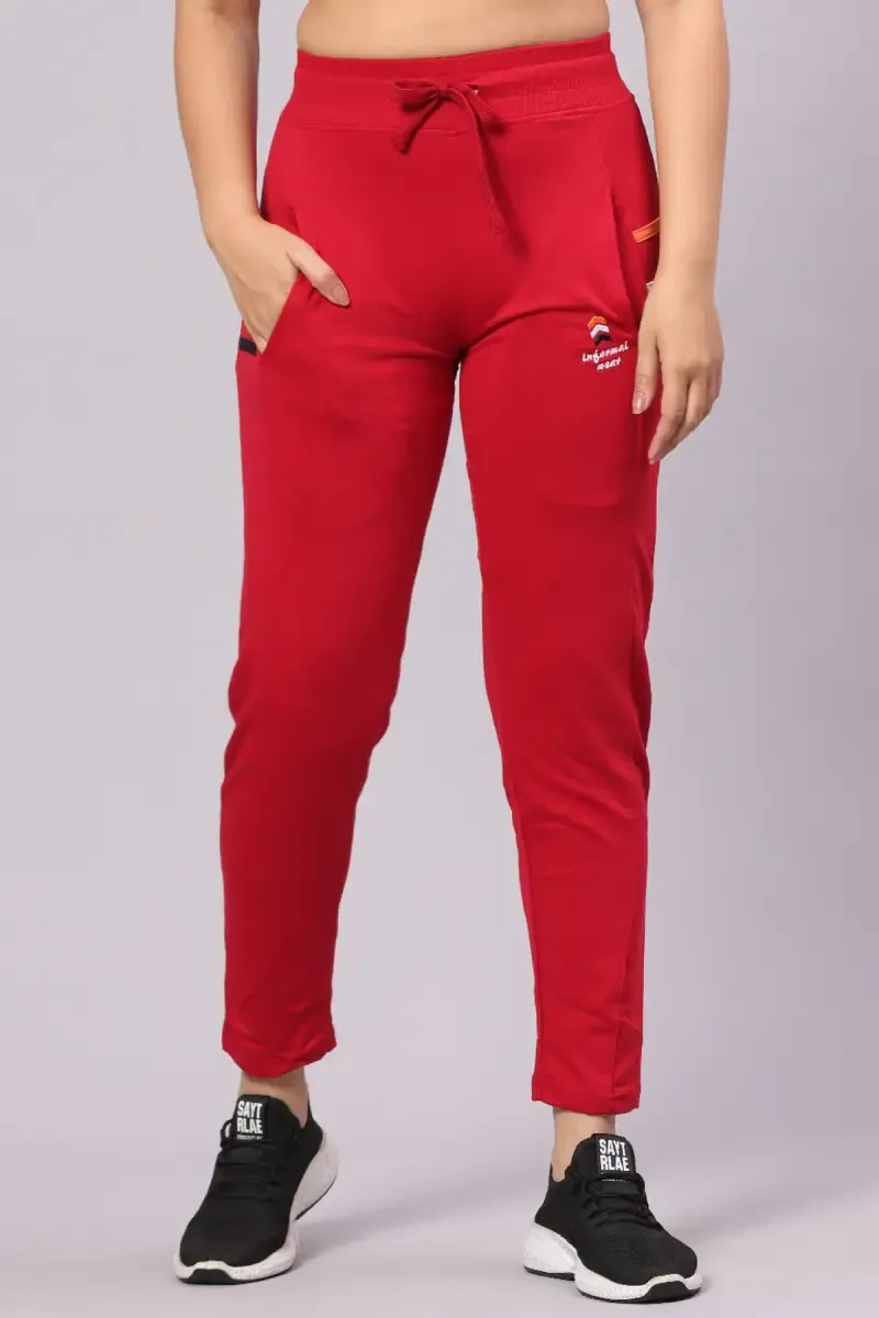 Cotton Blend Track Pant for Women