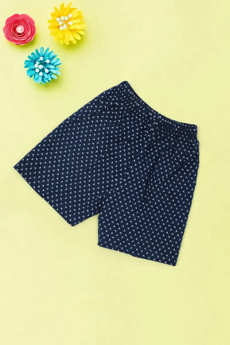 Just Born Printed Cotton Shorts