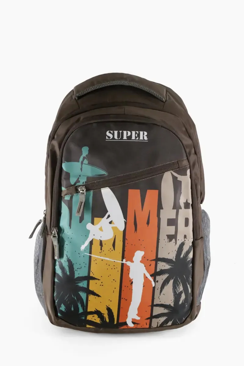Polyester Printed School Bag for Unisex