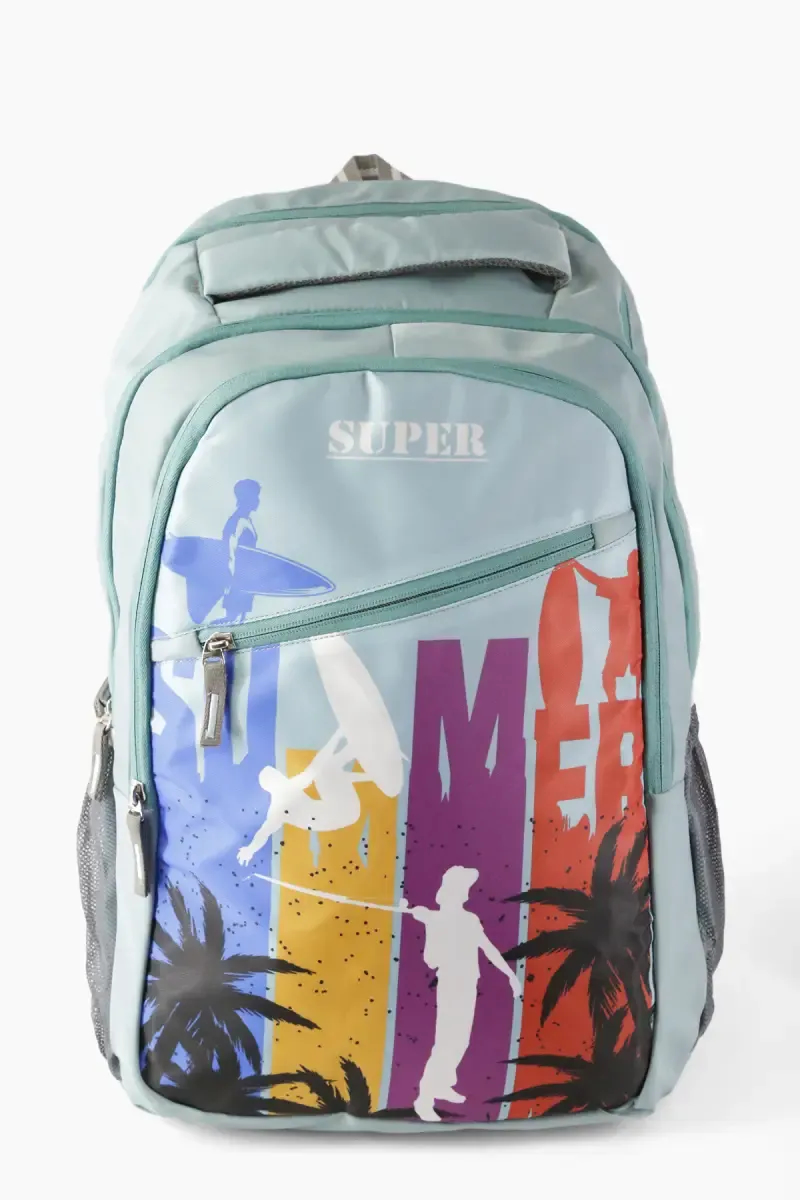 Polyester Printed School Bag for Unisex
