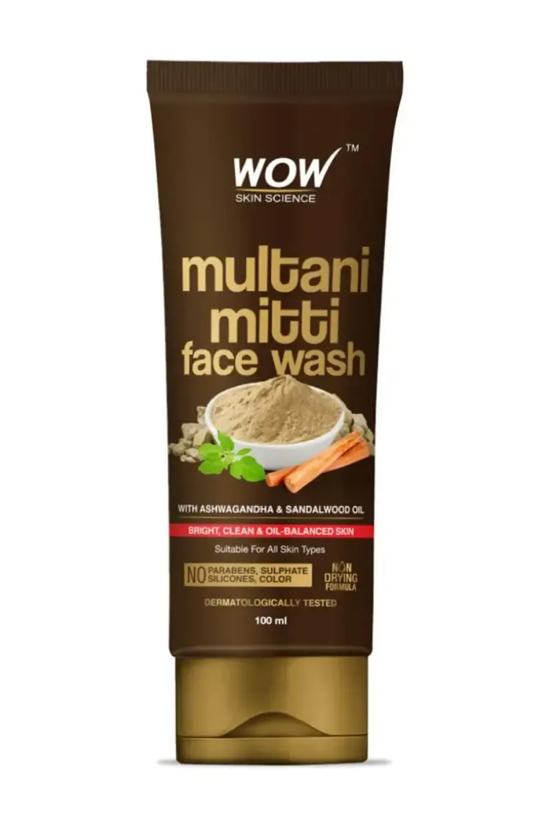 Wow Multani Mitti Face Wash - 100ml