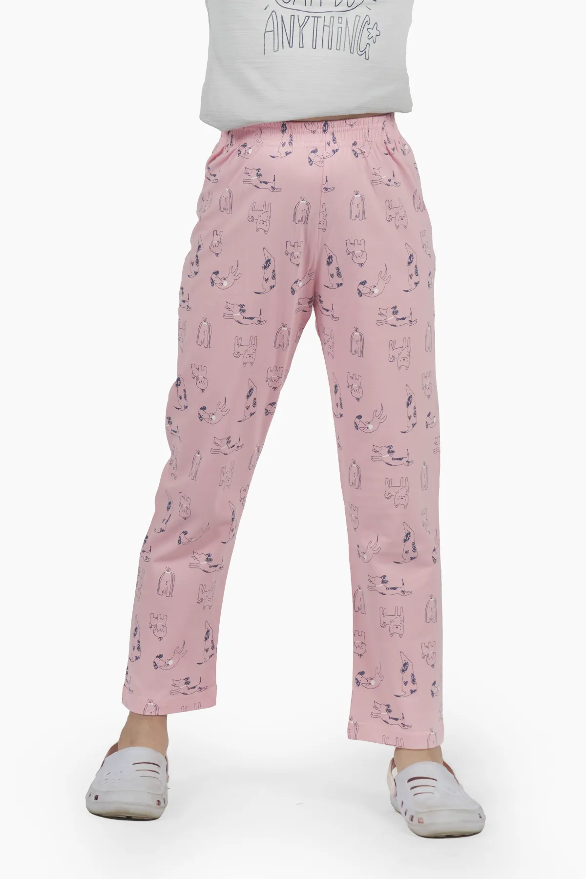 Girl's Cotton Printed Pyjama Pant (4 - 8 Yrs)