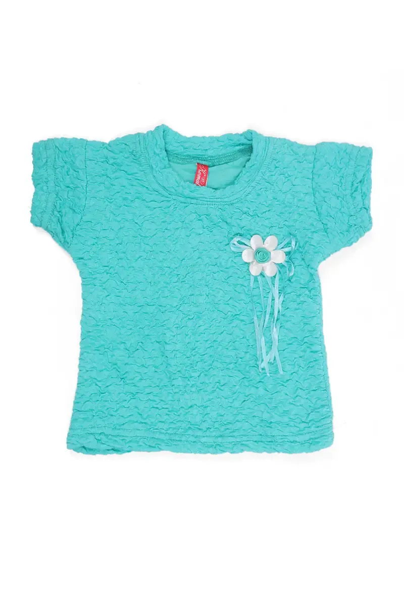 Cotton Lycra Blend Solid T-Shirt for Girl (2 - 14 Yrs)