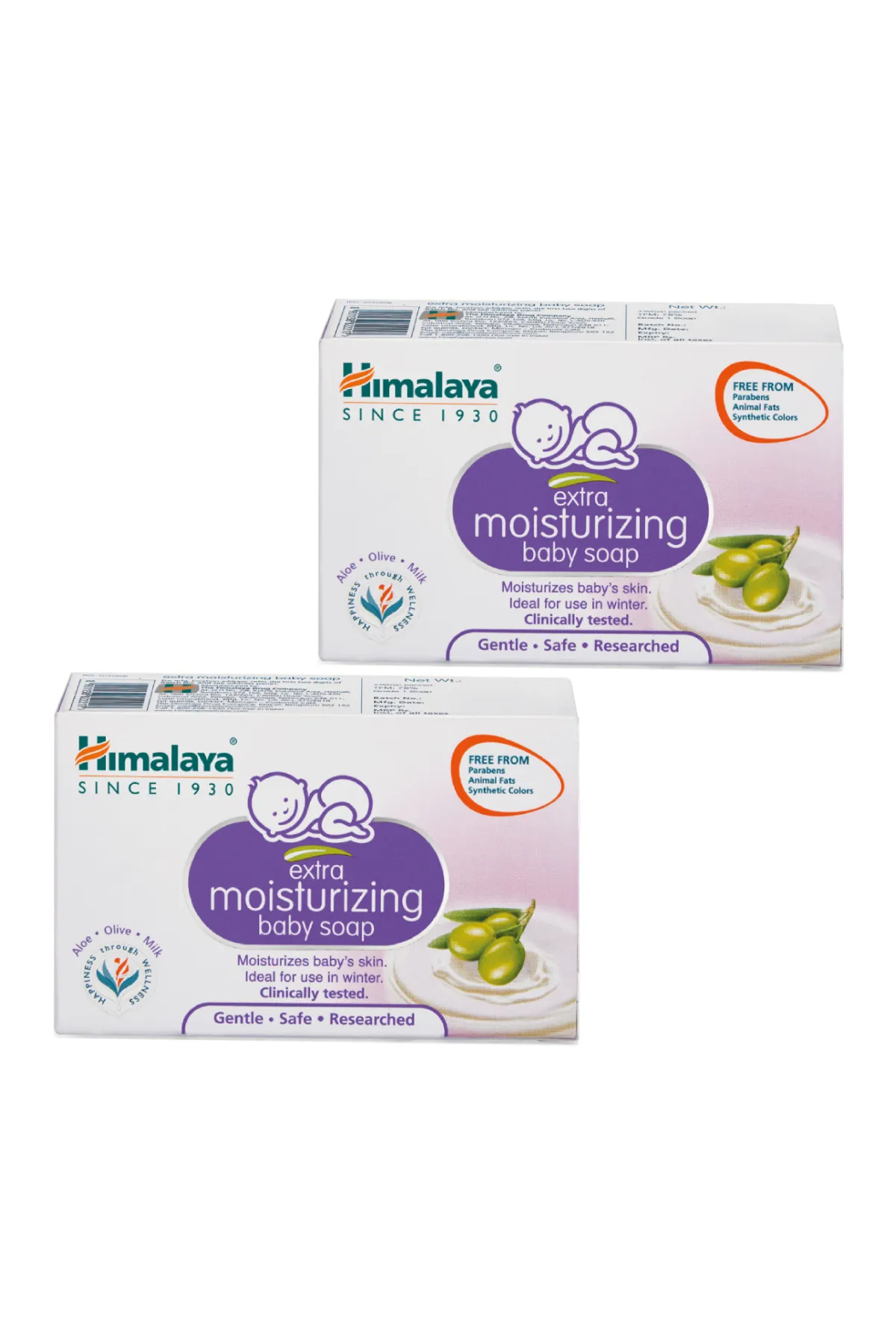 Himalaya Extra Moisturizing Baby Soap - Pack of 2 (125g )