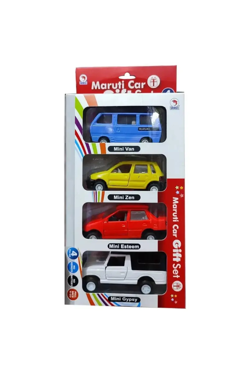 Maruti Pull Back Car Gift Set - 4 Pcs