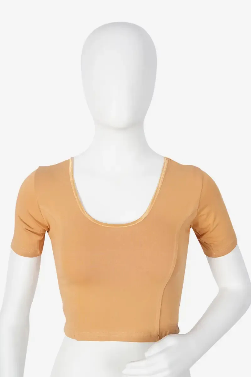 Cotton Lycra Blend Solid Readymade Blouses for Women 